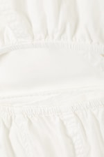 Weiß - Langärmeliges Mini-Wickelkleid - 2