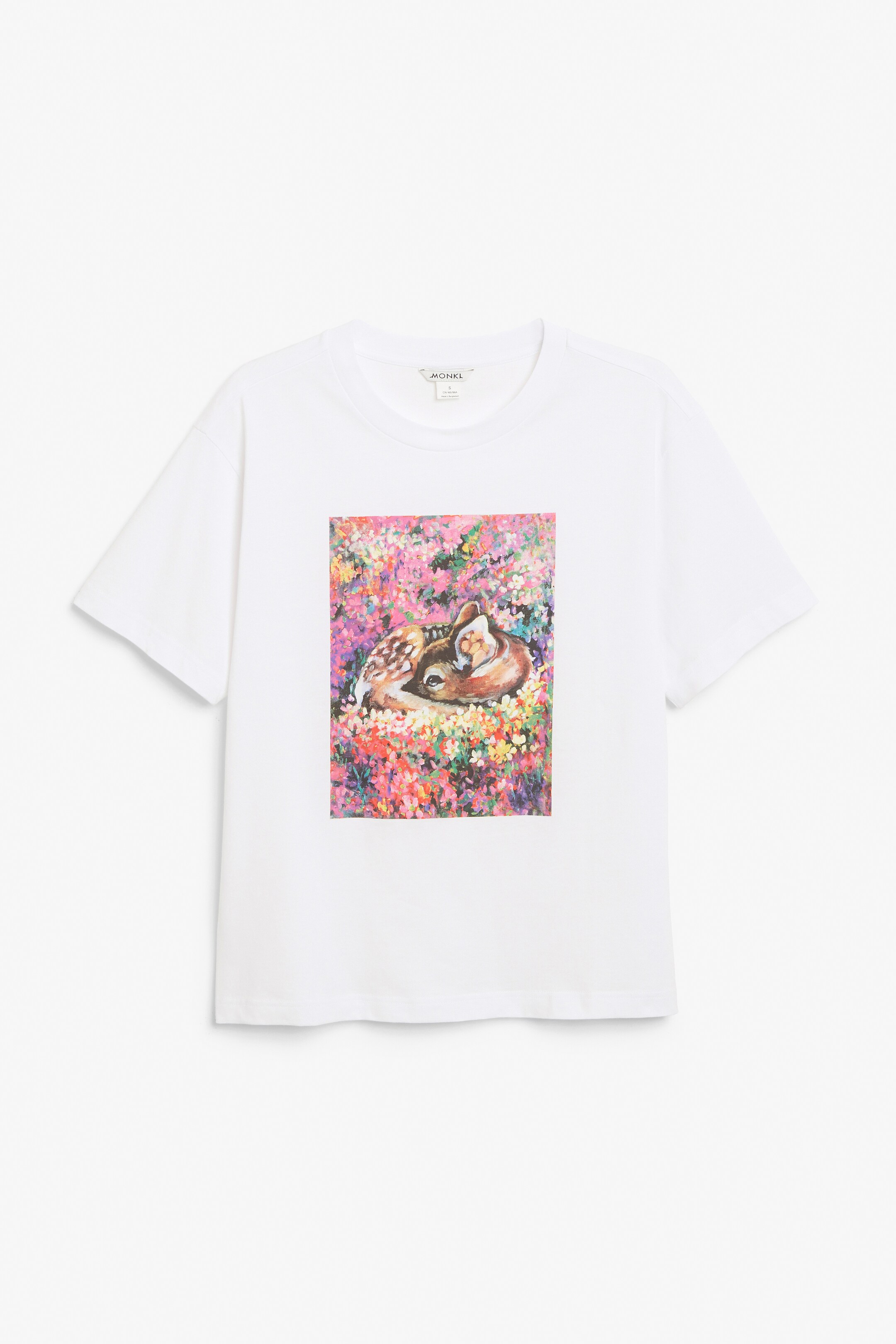 View larger image: Cotton tee - Deer print - Ladies | H&M GB 1
