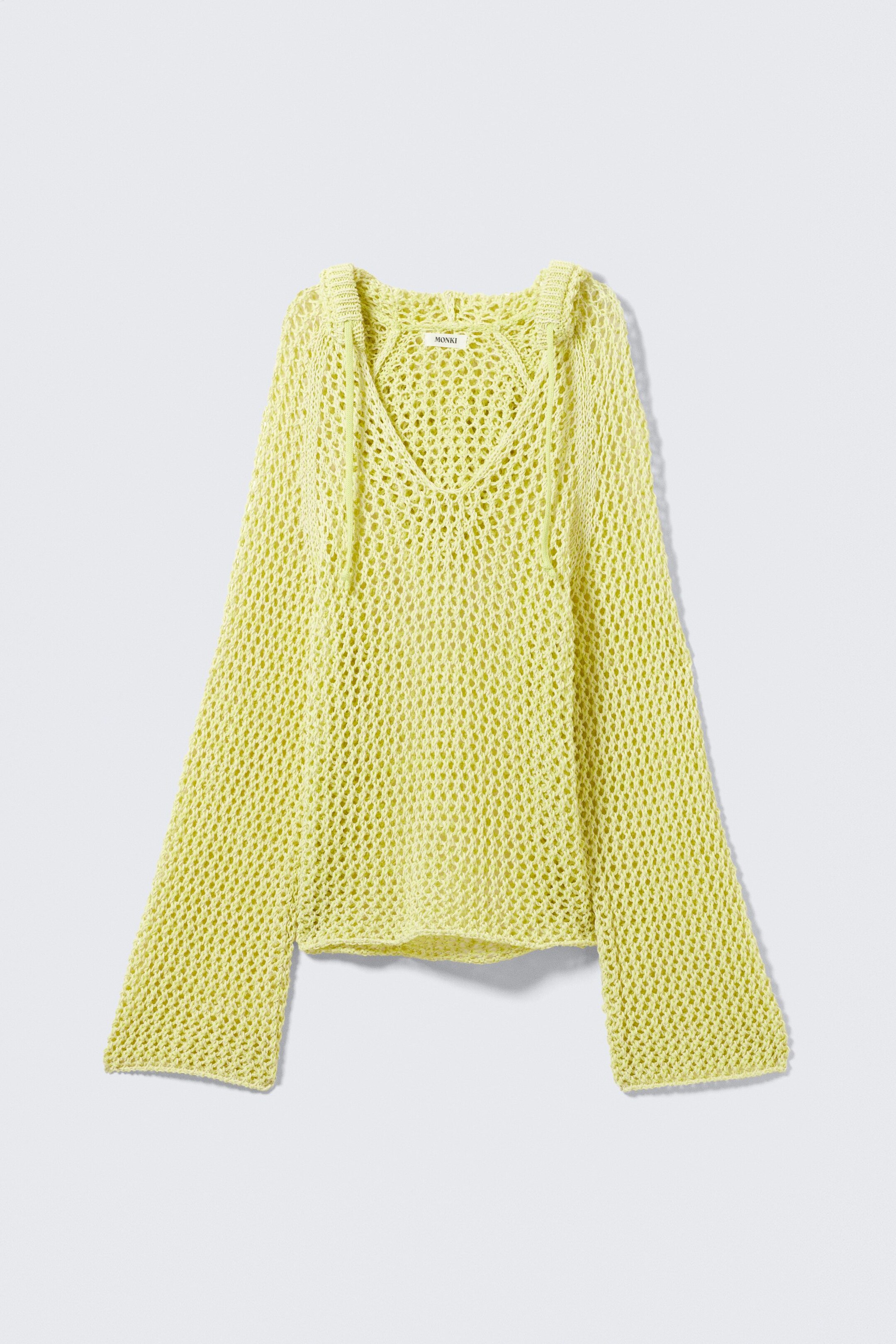 Größeres Bild ansehen: Grobstrick-Kapuzenpullover - Hellgelb - Ladies | H&M DE 5