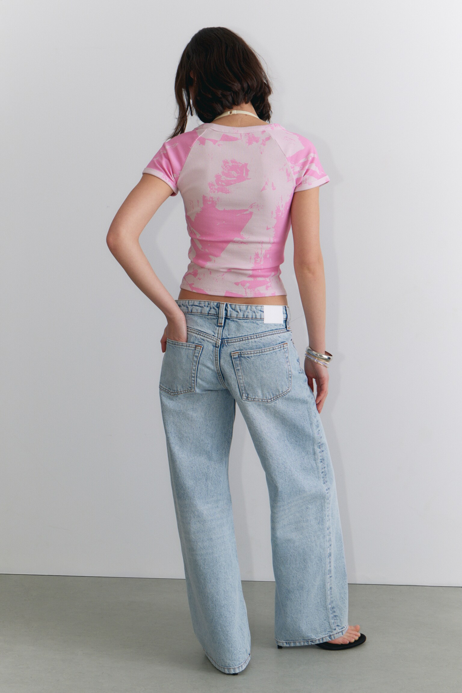 Jean Imoo taille basse large - Venice Blue - bleu clair - 3