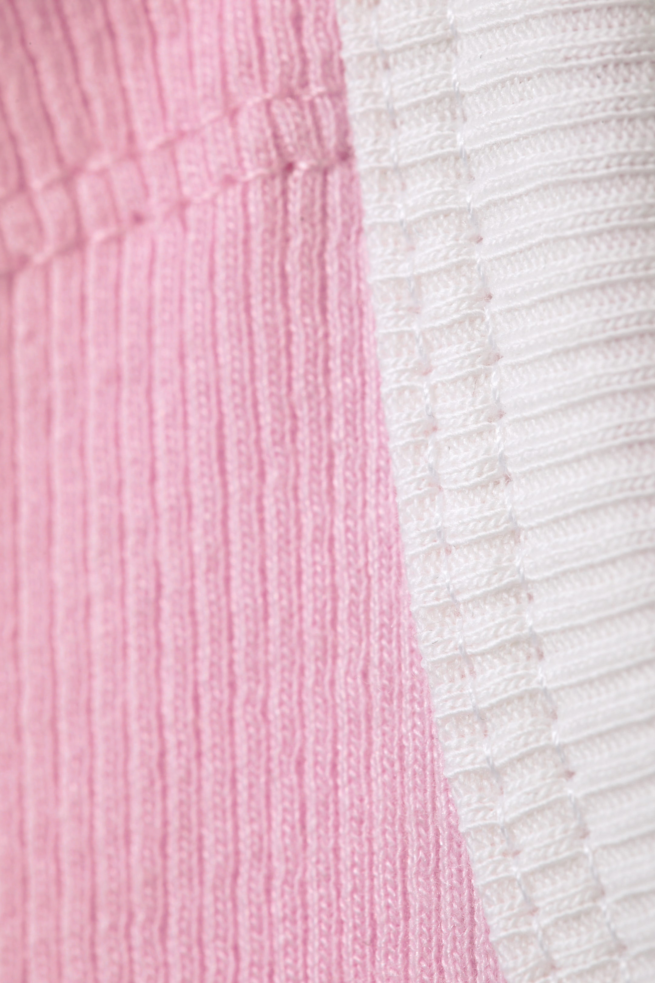 Rosa - Verkürztes, geripptes Tanktop - 1