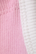 Rosa - Verkürztes, geripptes Tanktop - 1