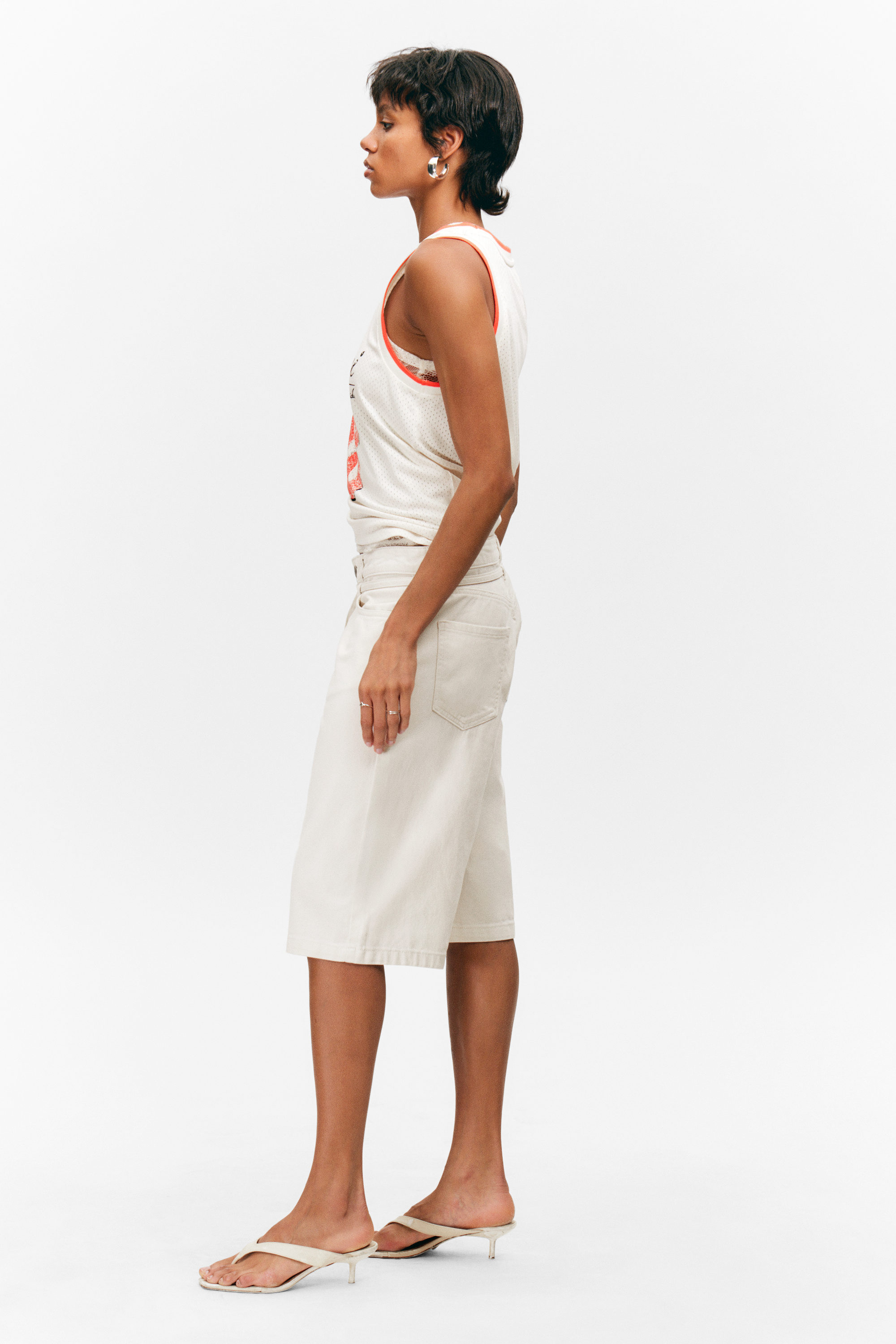 Off-white - Low Rise Cargo Cotton Twill Jorts - 2