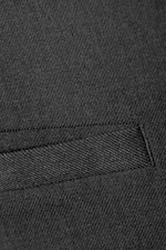 Dark Grey Melange - Low Waisted Mini Suiting Skirt - 5