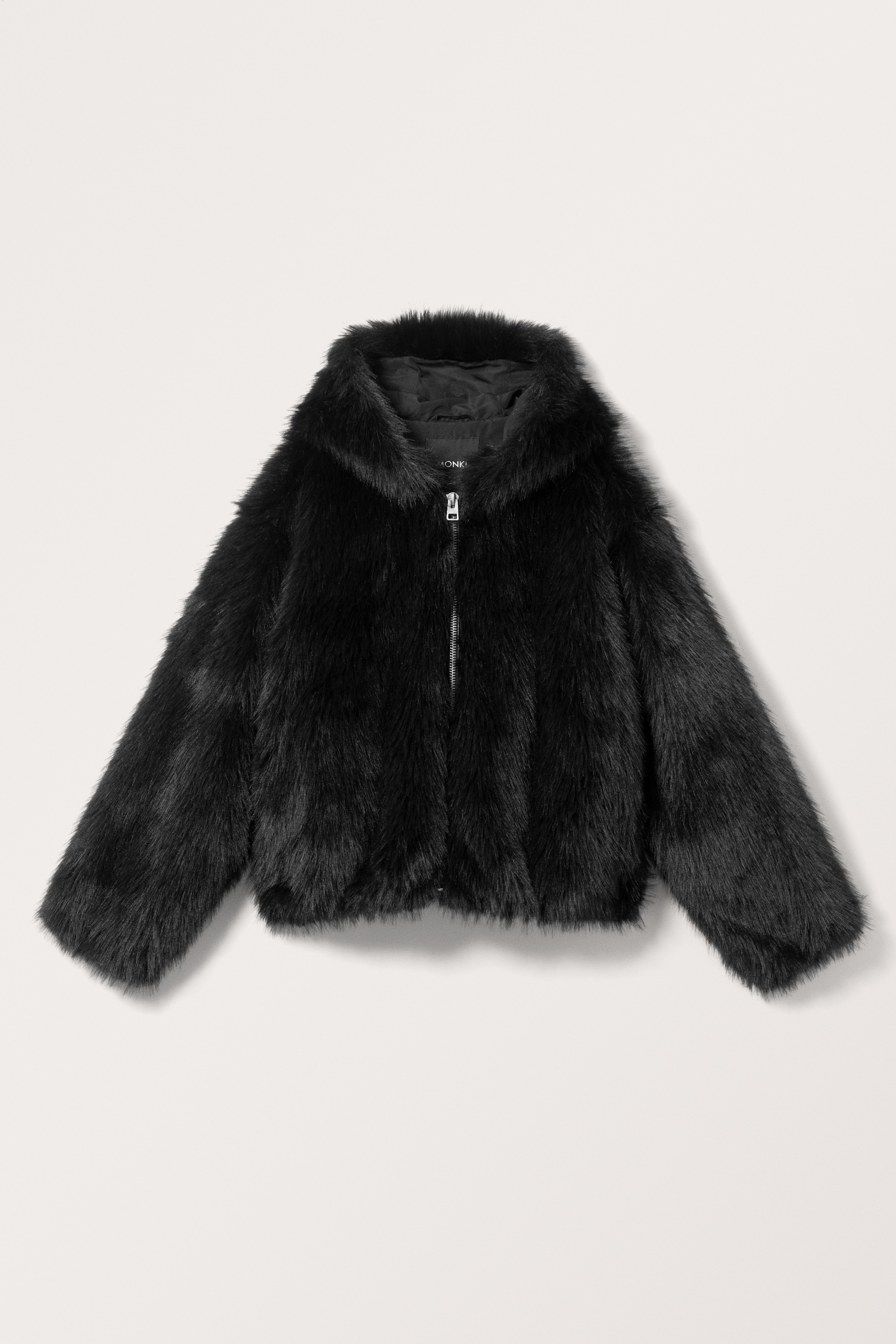 View larger image: Hooded Faux Fur Jacket - Black - Ladies | H&M GB 2