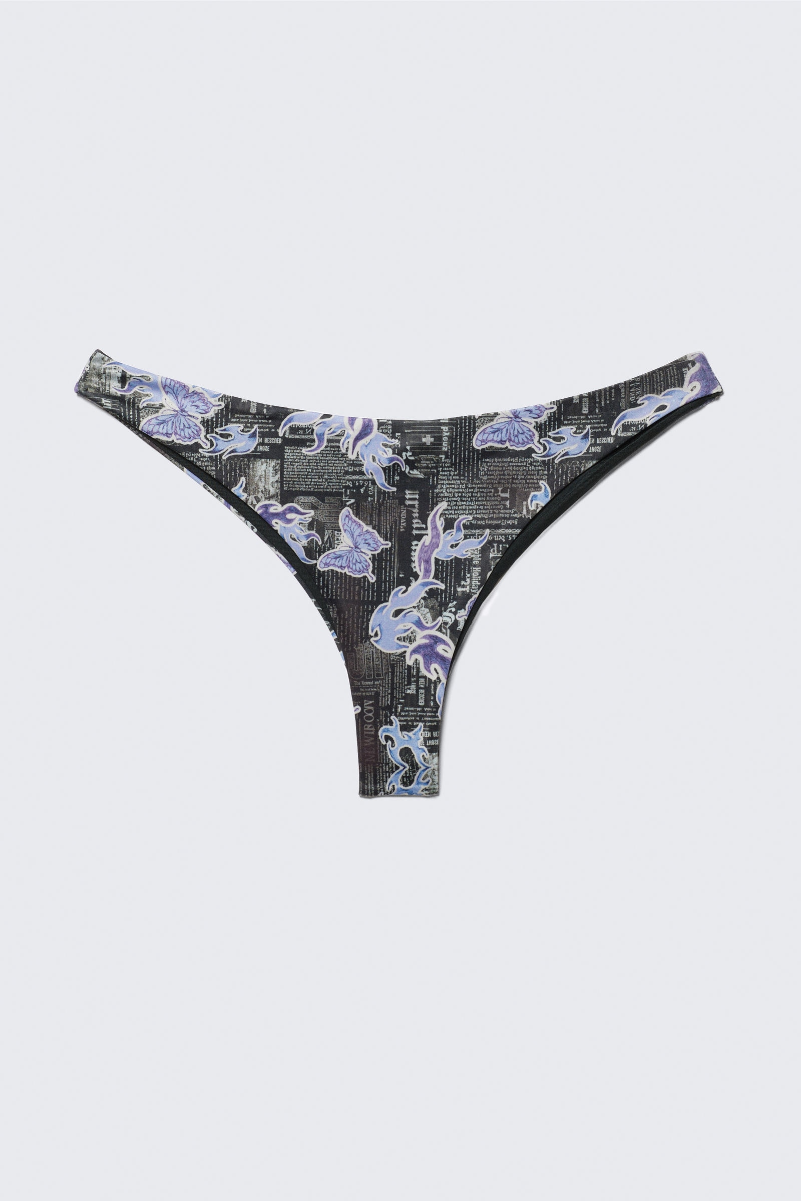 Printed Brazilian Cut Bikini Bottoms