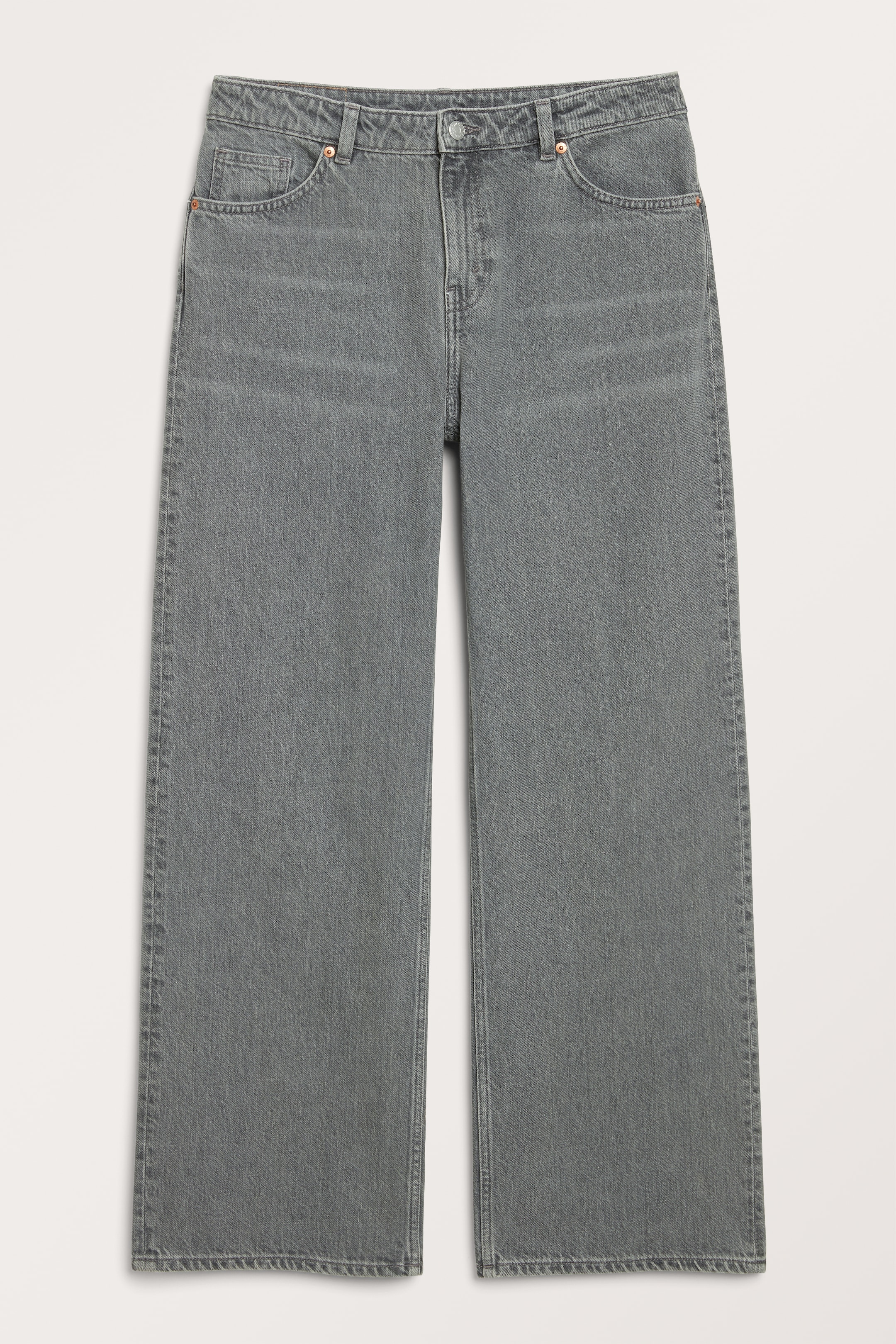 Größeres Bild ansehen: Tief sitzende Jeans Naoki mit lockerer Passform - Grau - Ladies | H&M DE 1