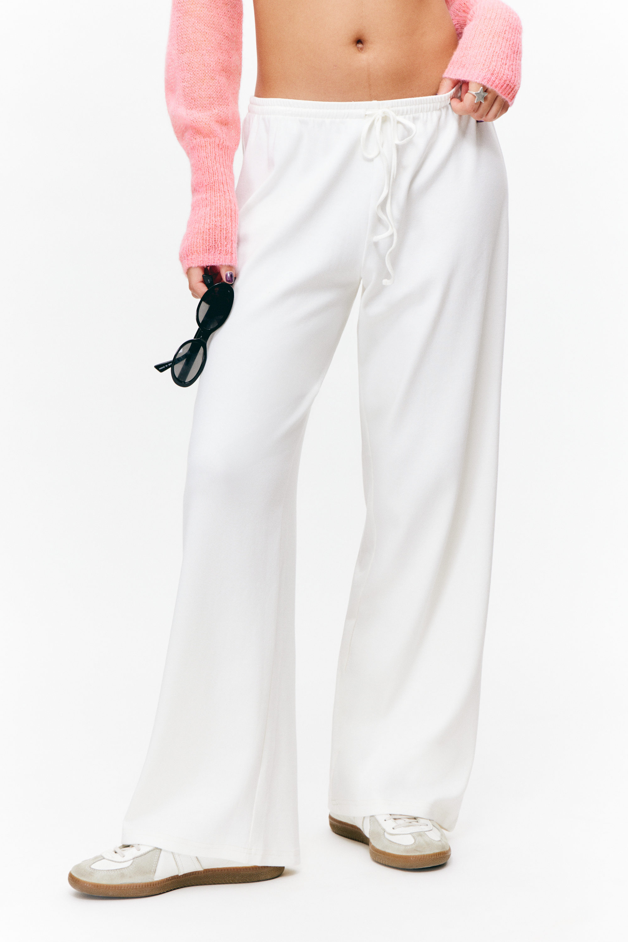 White - Relaxed Pyjama Trousers - 2