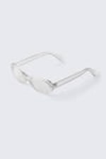 Transparent - Slim Oval Tinted Sunglasses - 1