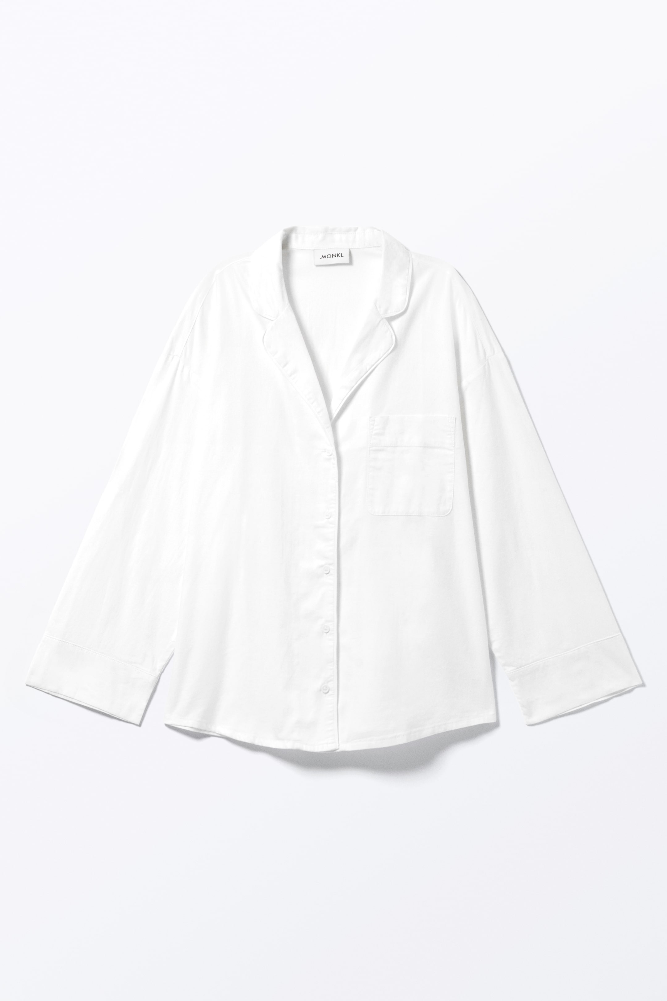 Vis større bilde: Myk langermet flanellskjorte - Hvit - DAME | H&M NO 4