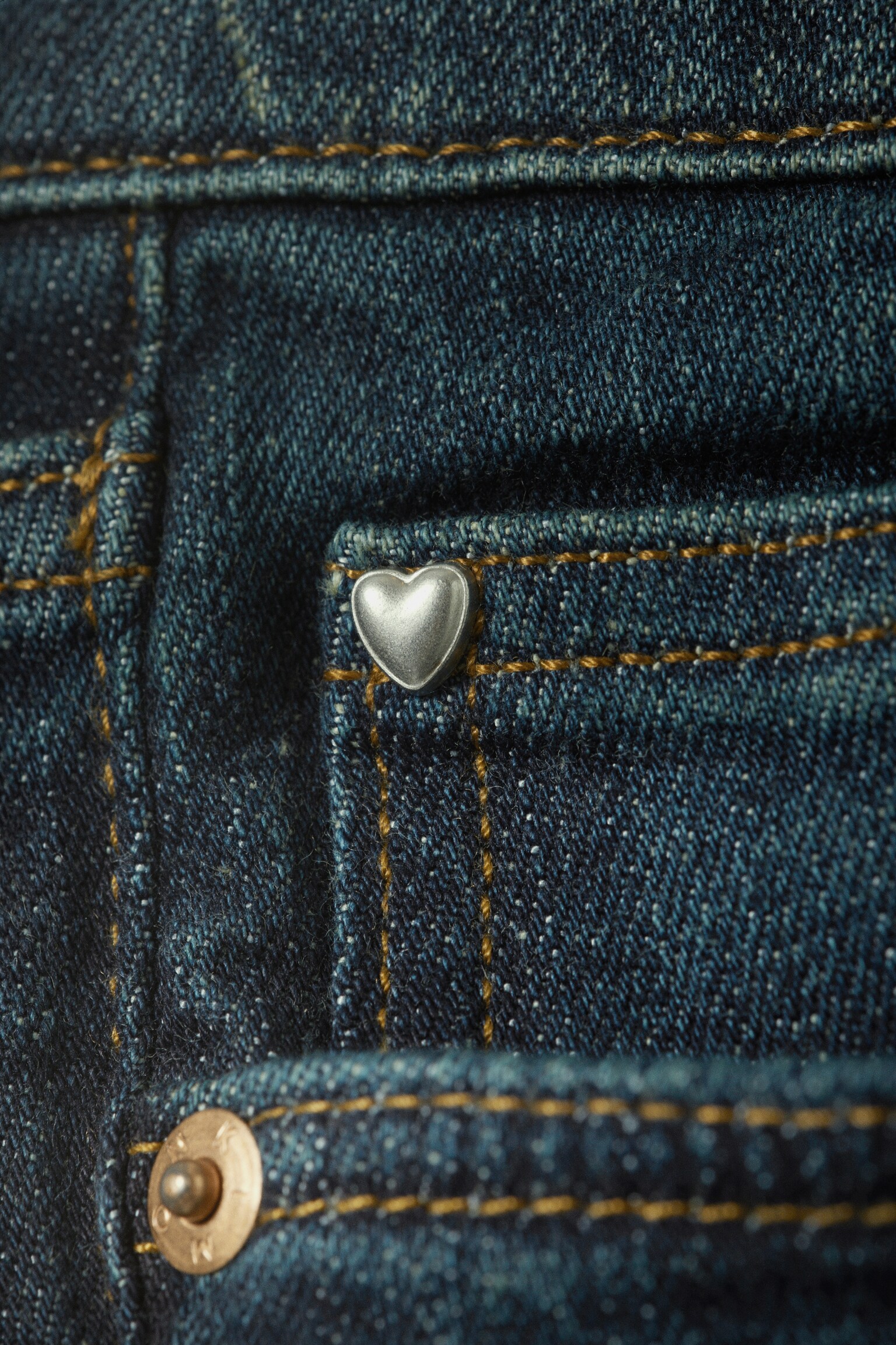 Jean Katsumi taille basse évasé - Raven Blue - bleu foncé/Noir délavé/Fresh Blue - 2