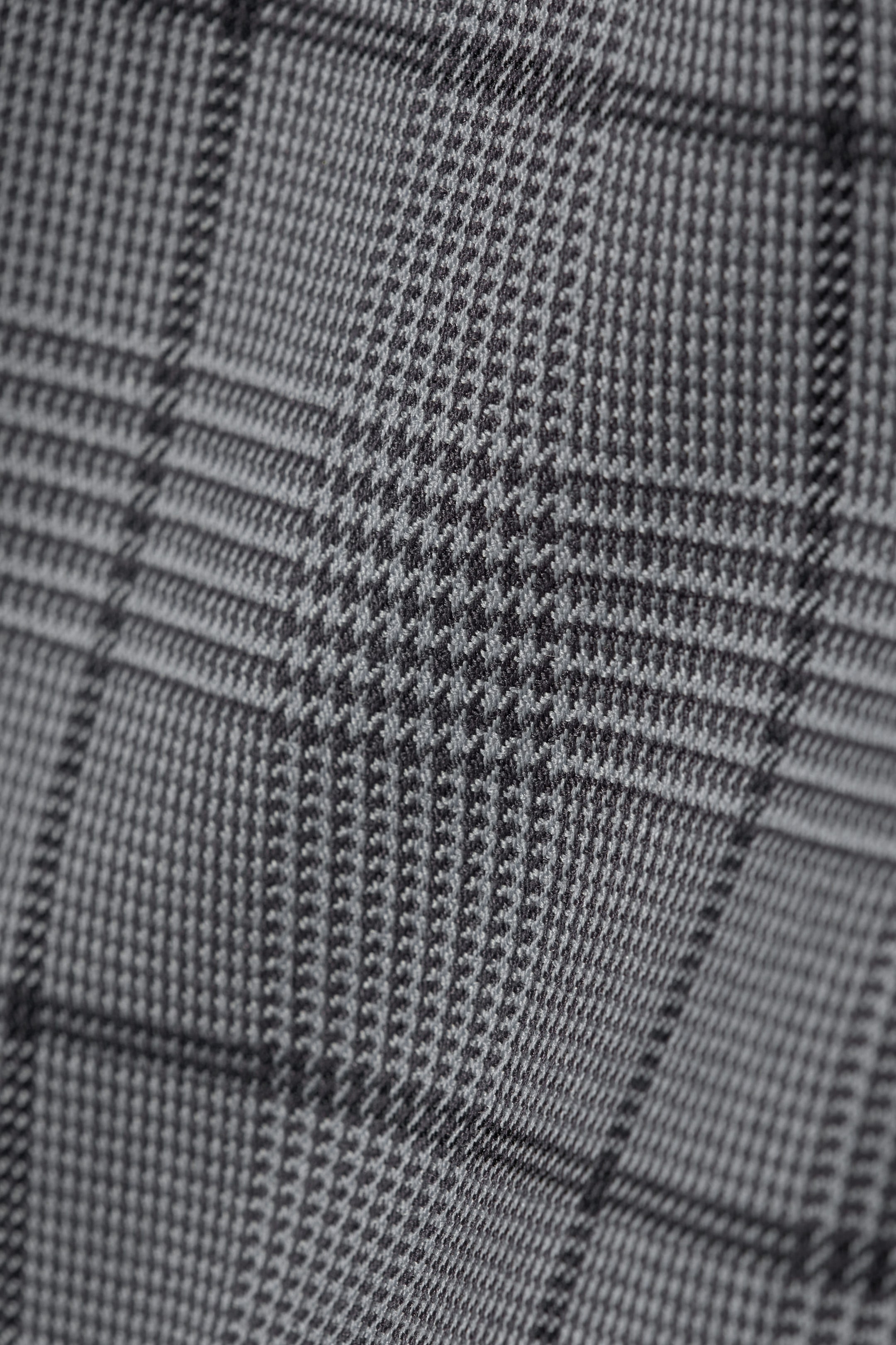 Kariertes Grau - Entspannte Pull-on-Shorts mit niedrigem Bund - 5