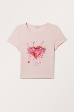 Liquid Cherries - Cropped t-shirt - 0