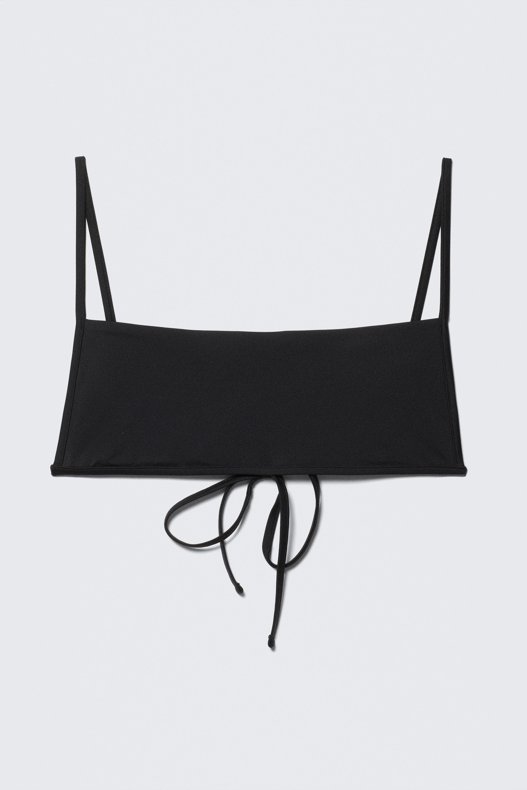 Schwarz - Bikini mit quadratischem Ausschnitt - 3
