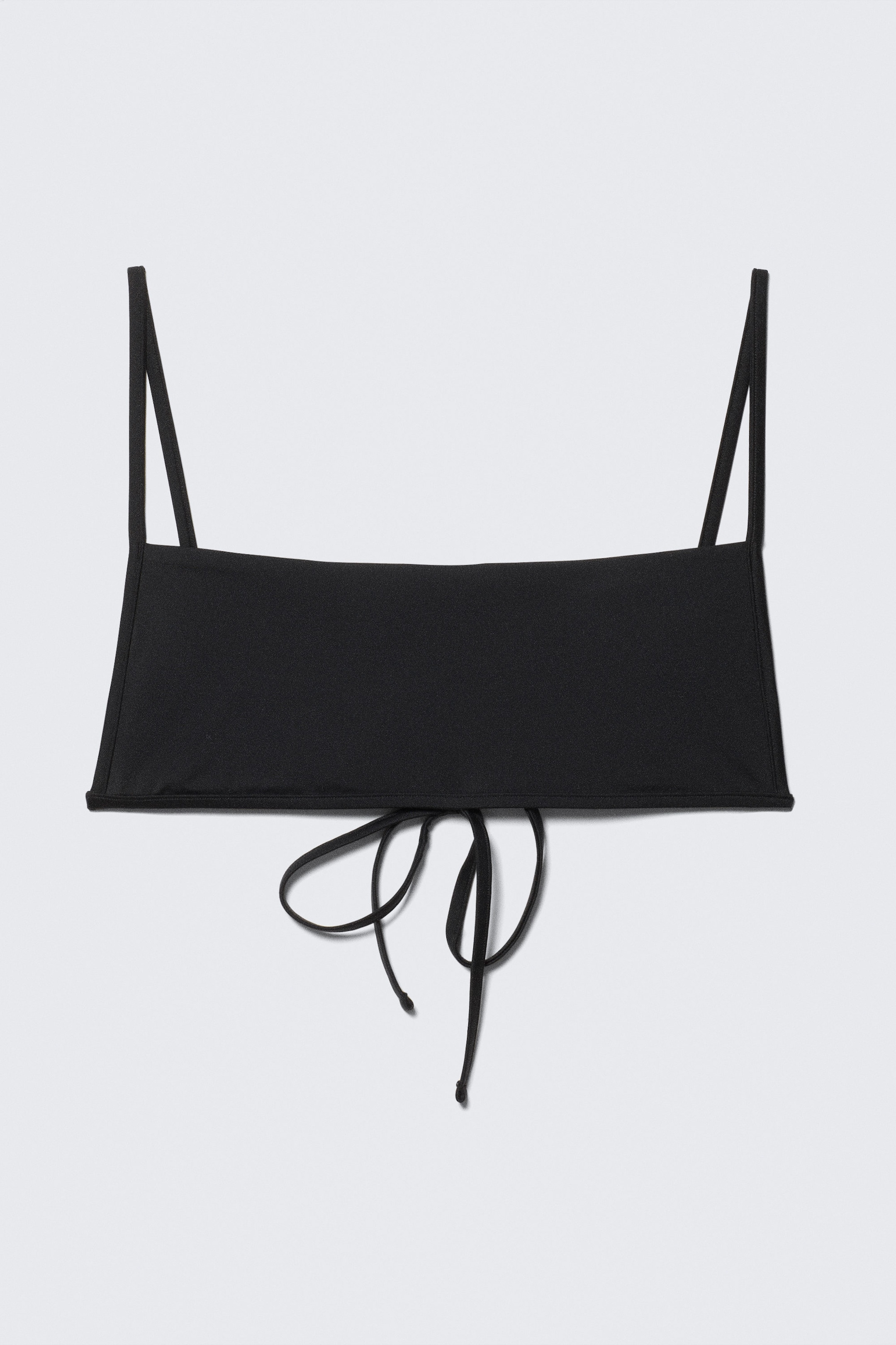 Schwarz - Bikini mit quadratischem Ausschnitt - 1