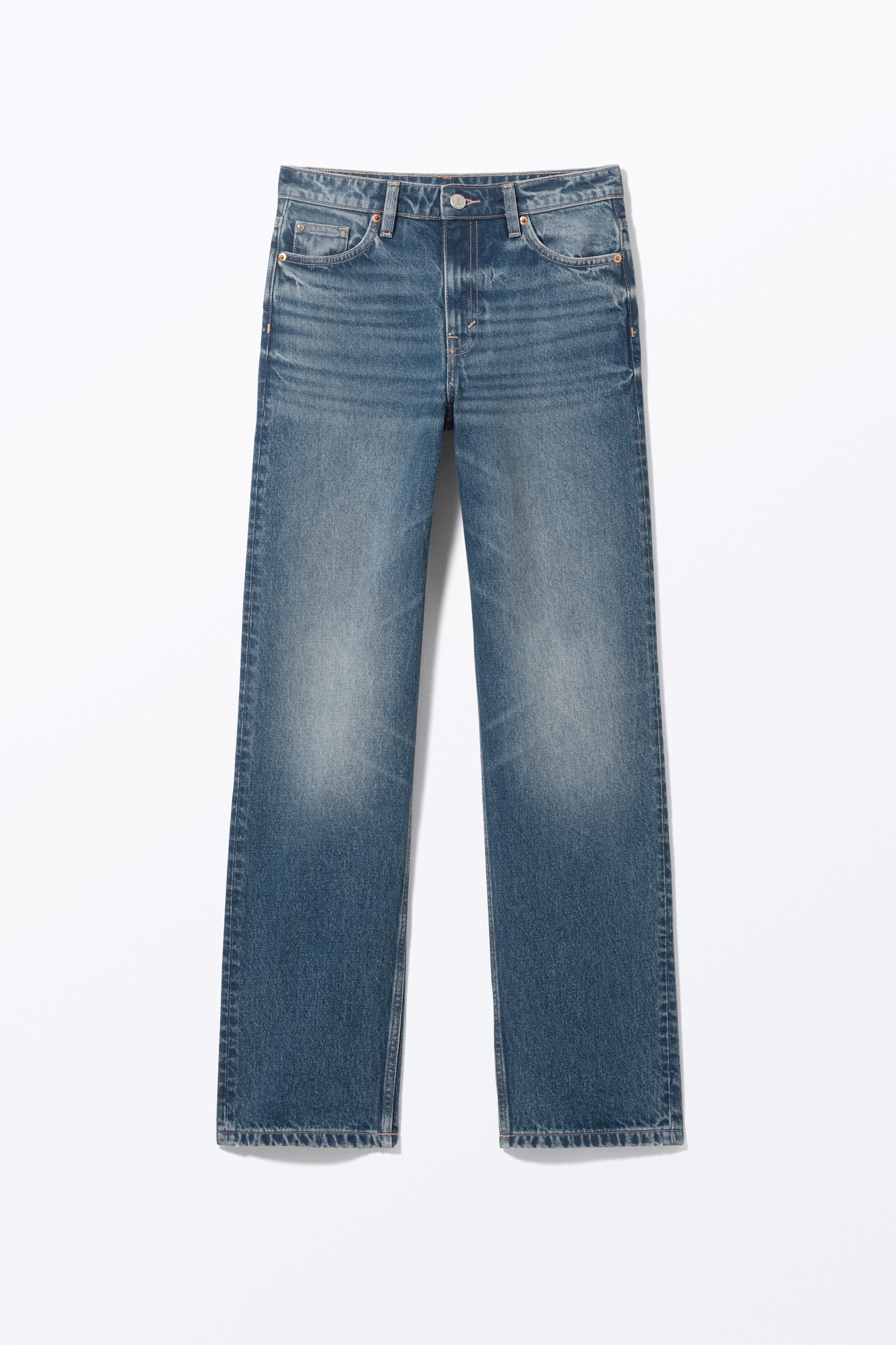 Ingrandisci l'immagine: Aimo Mid Straight Jeans - Sunset Blue - DONNA | H&M CH 7
