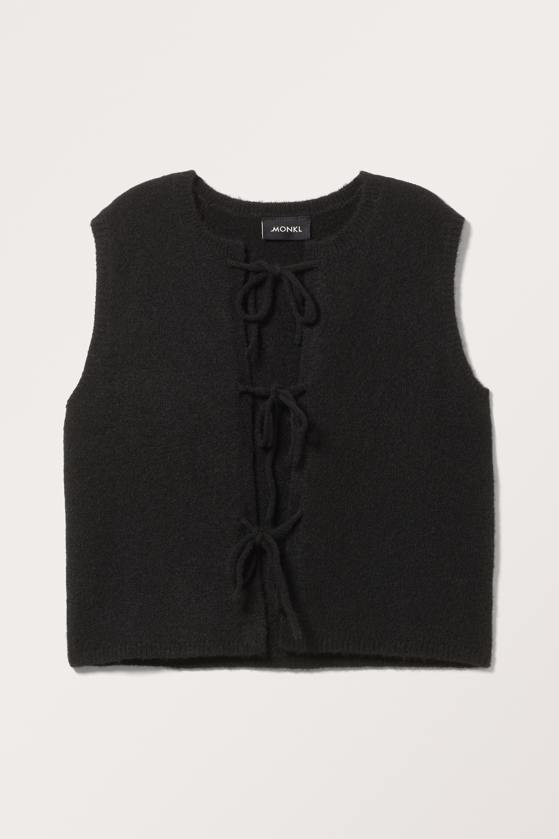 View larger image: Knitted Tie Vest - Black - Ladies | H&M GB 1