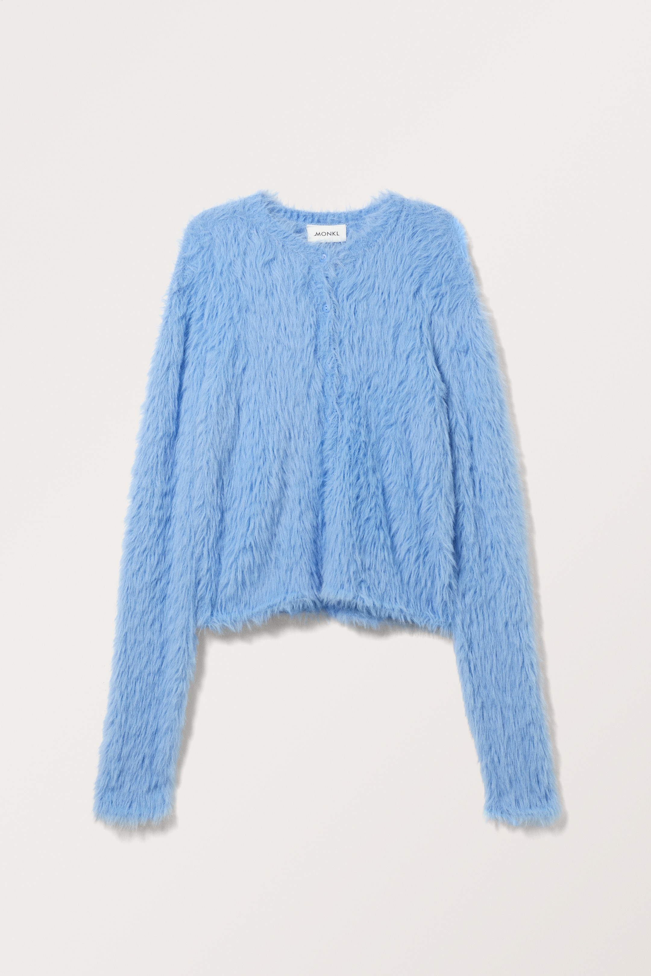 View larger image: Furry Knitted Cardigan - Light Blue - Ladies | H&M GB 1