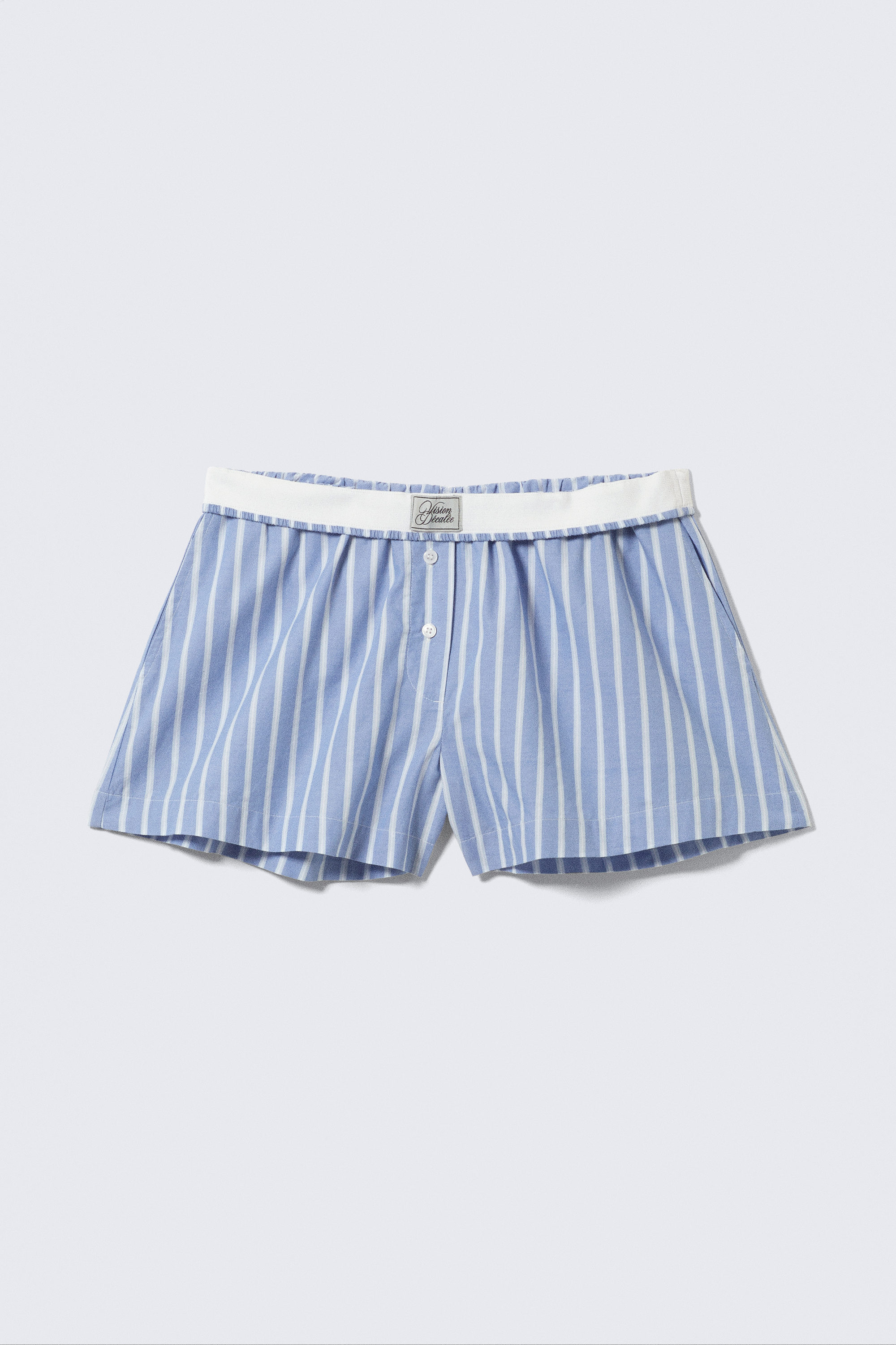 Blauw gestreept - Relaxed katoenen boxershort - 4