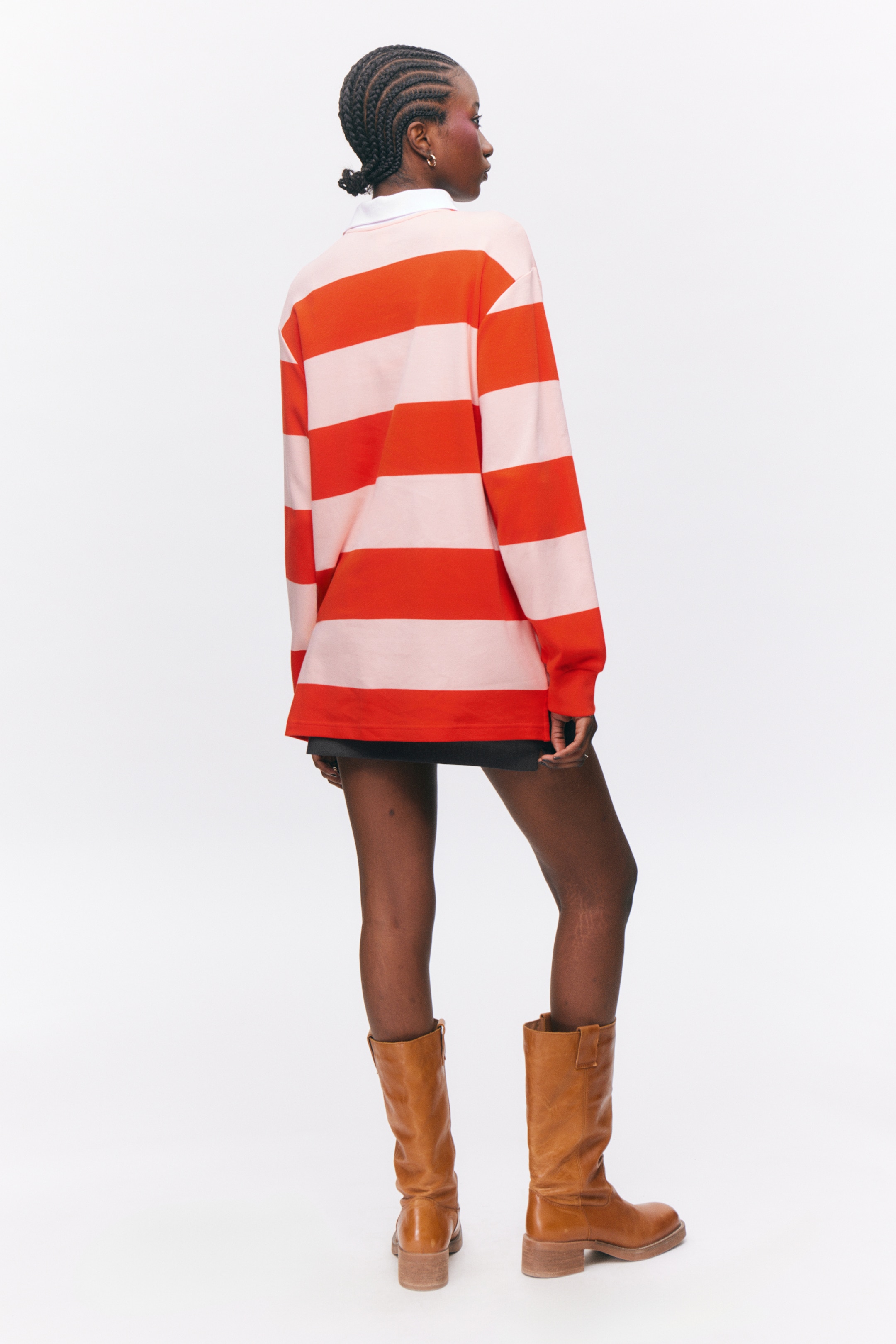 Größeres Bild ansehen: Langärmeliges Rugby-Minikleid - Rote und rosa gestreift - Ladies | H&M DE 3