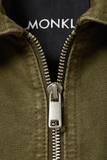 Dunkles Khakigrün - Oxford-Jacke mit Zwei-Wege-Reißverschluss - 1