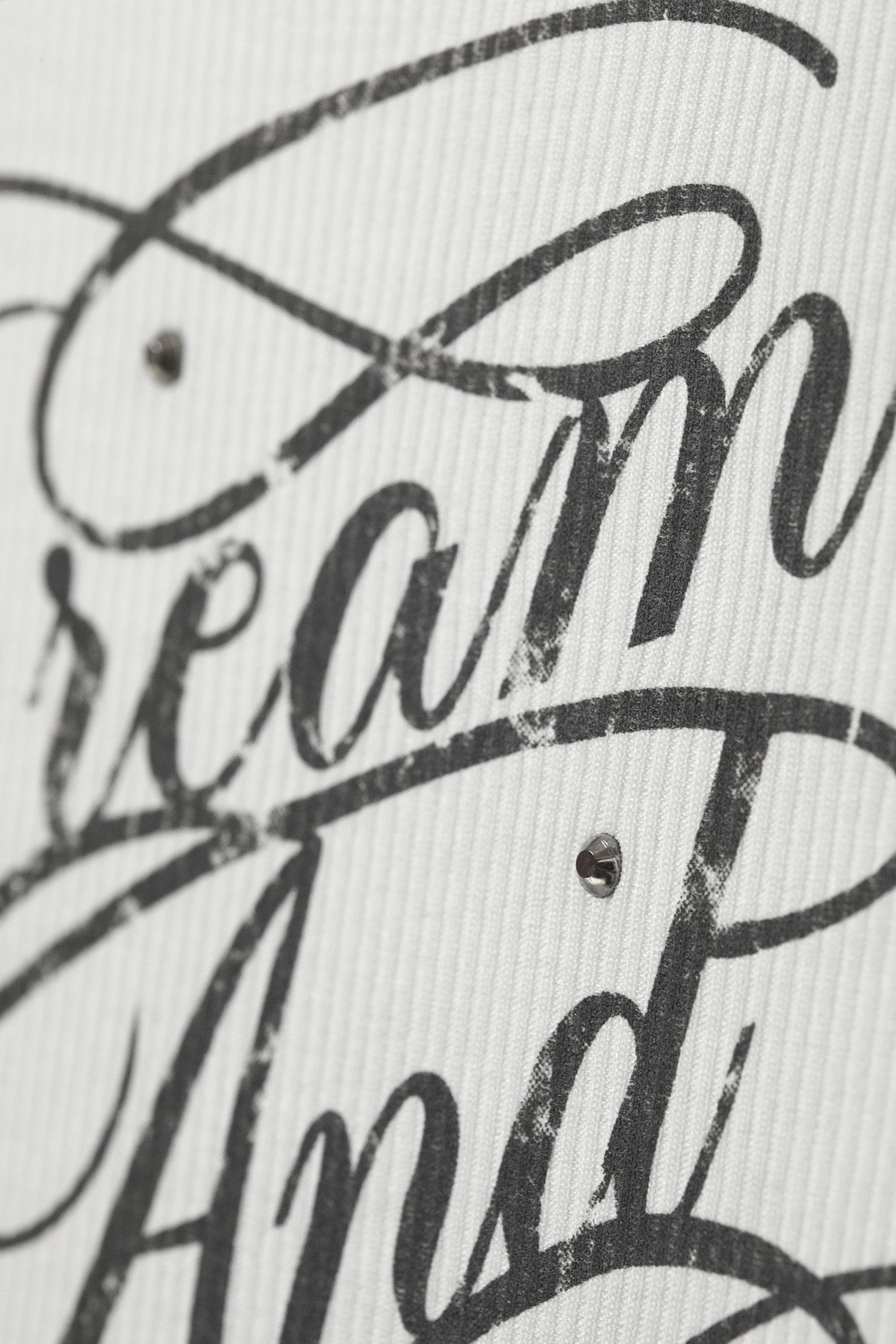 Weiß - "Dream & Dazzle" - Bedrucktes, figurbetontes Tanktop - 4