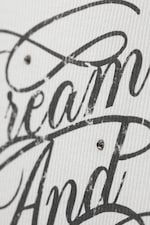 Weiß - "Dream & Dazzle" - Bedrucktes, figurbetontes Tanktop - 4