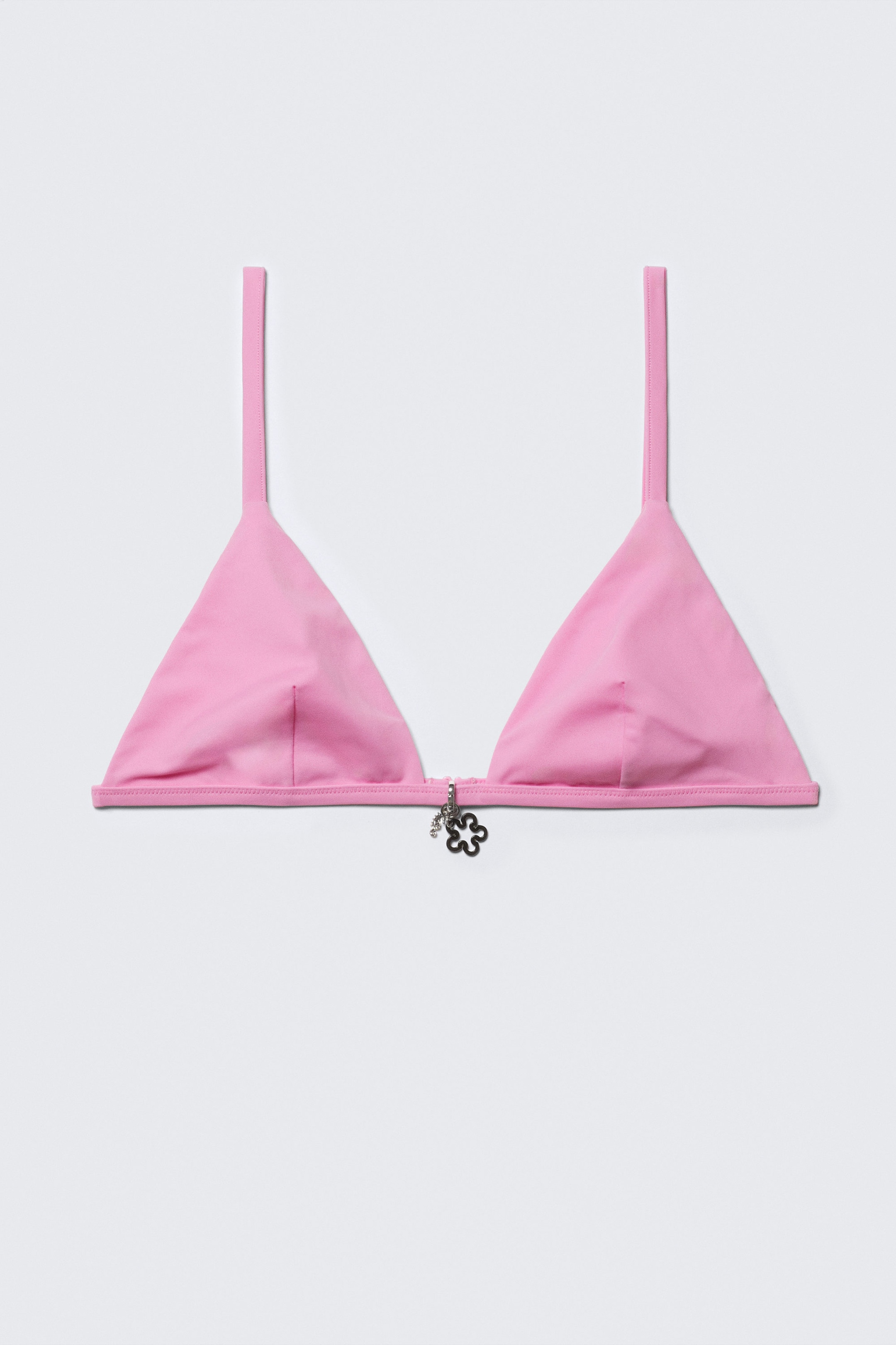 Light Pink - Charm Triangle Bikini Top - 3