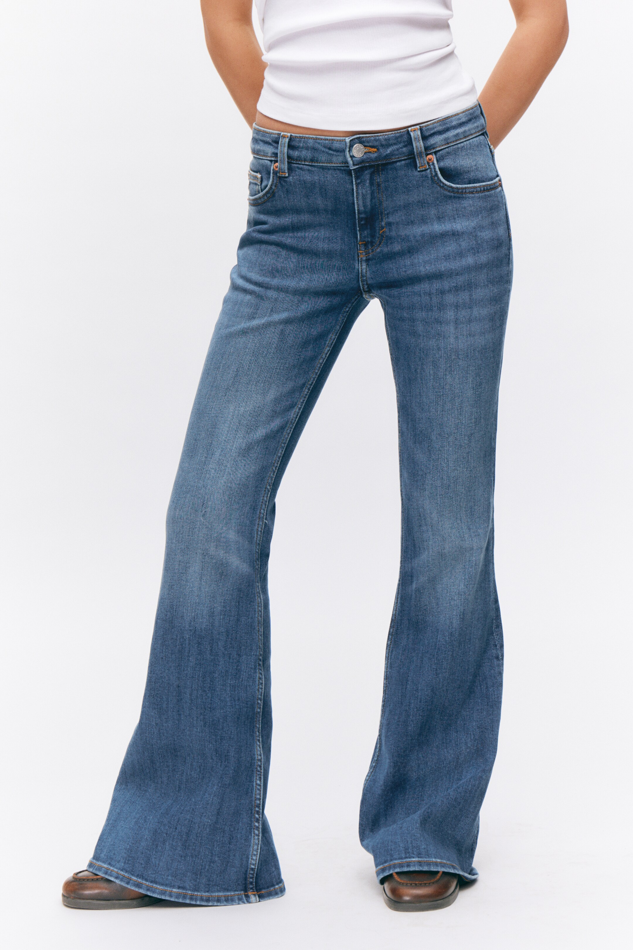 Agrandir l'image: Jean Katsumi taille basse évasé - Bleu coucher de soleil - FEMME | H&M BE 2