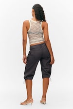 Off-white - Sheer Lace Sleeveless Tank Top - 2