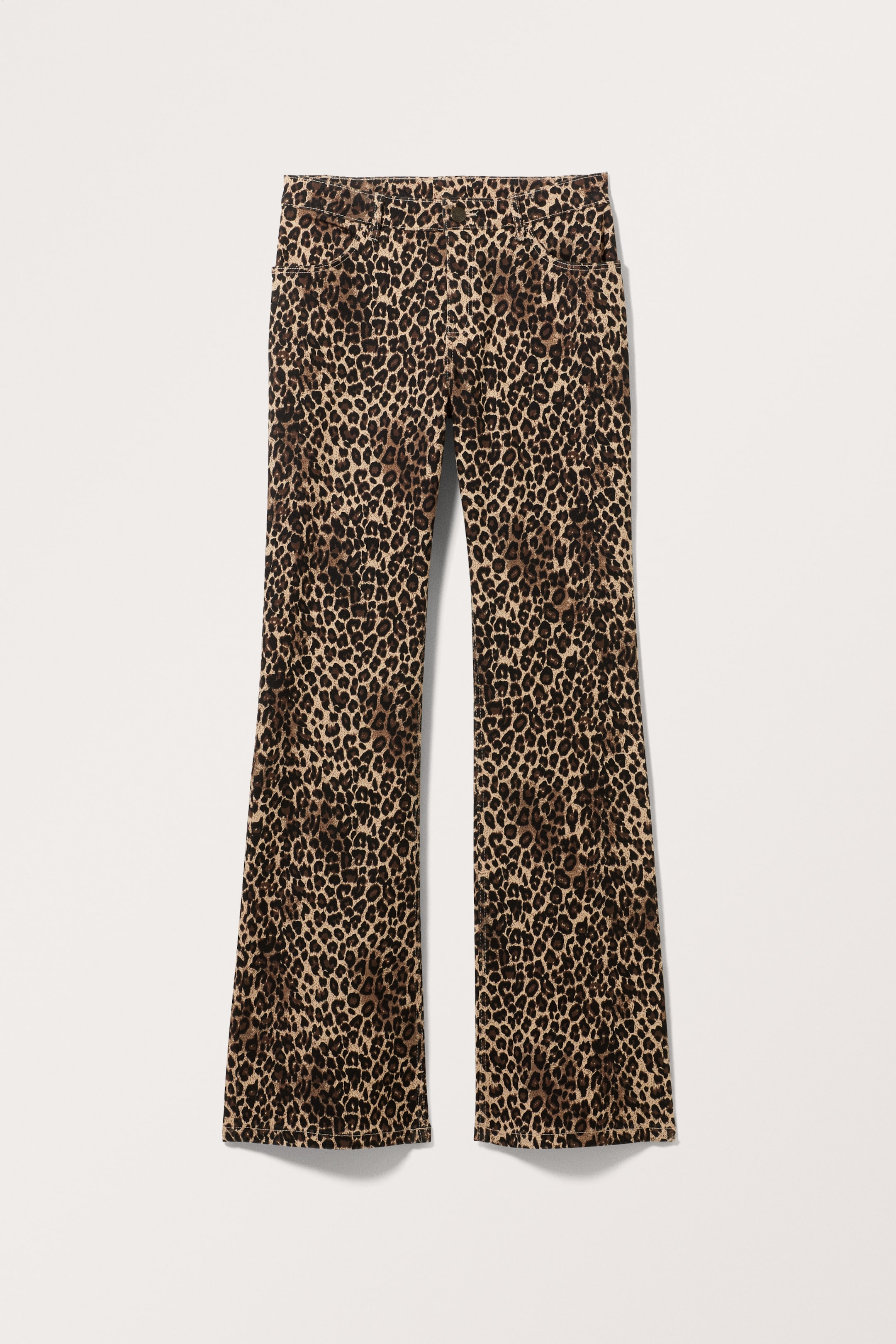 Agrandir l'image: Pantalon en coton taille regular - Léopard - FEMME | H&M CH 1