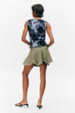Blau / Abstraktes Paisley - Gesmoktes Slim-Fit-Tanktop - 2