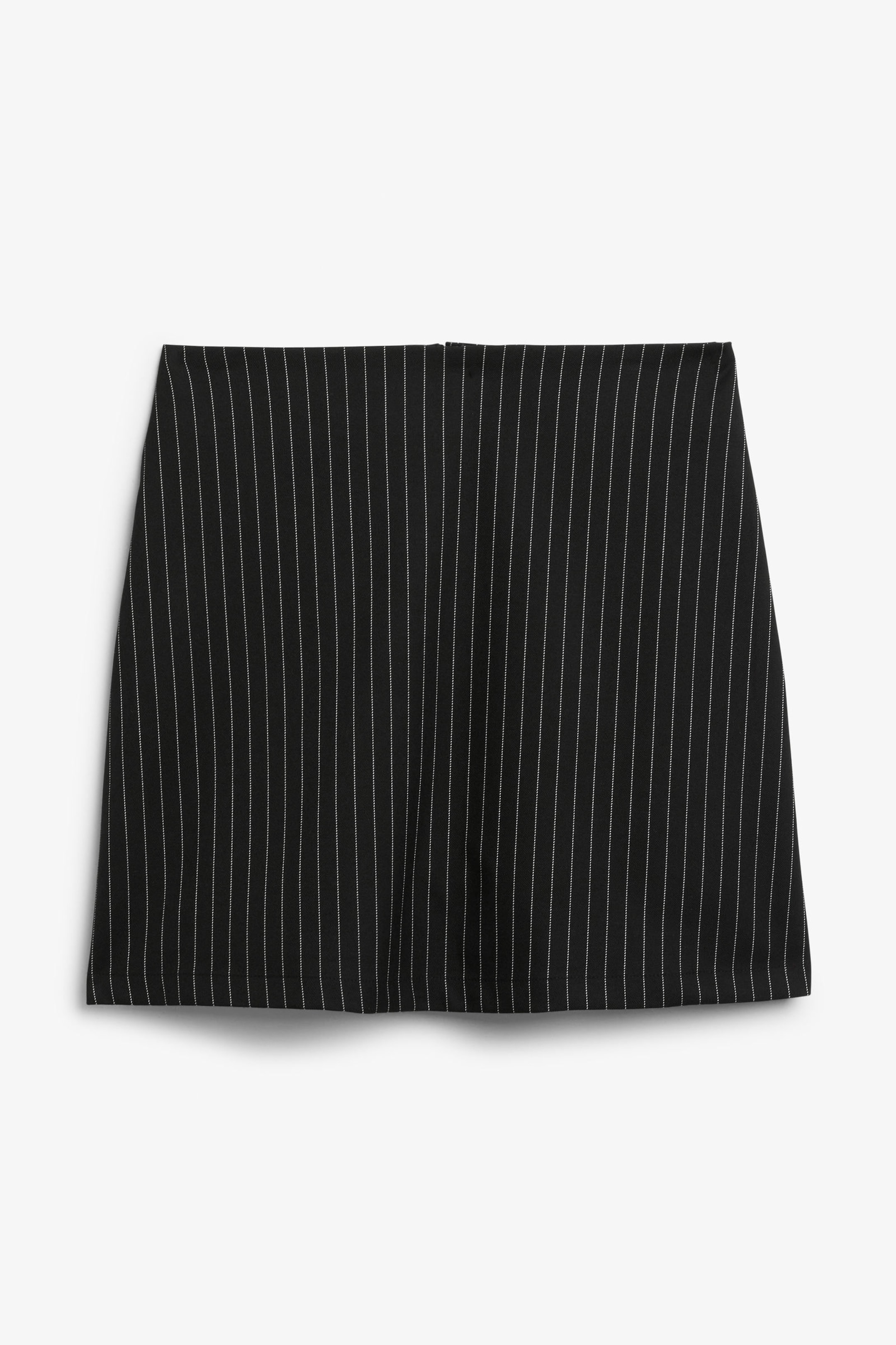 Black pinstripe - A-line mini skirt - 3
