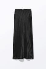Black - Low Waist Maxi Skirt - 0