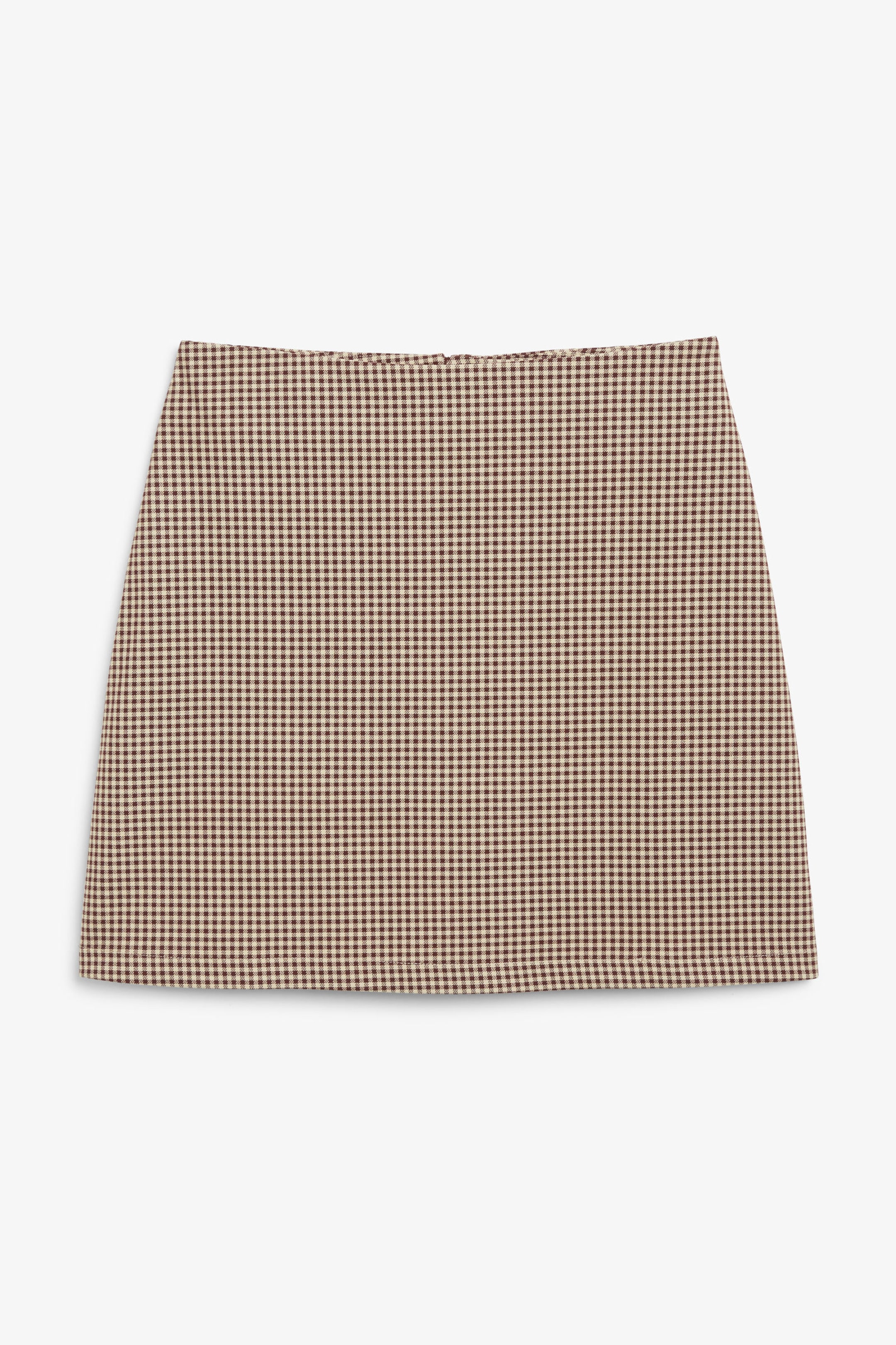 Fudge checks - A-line mini skirt - 0