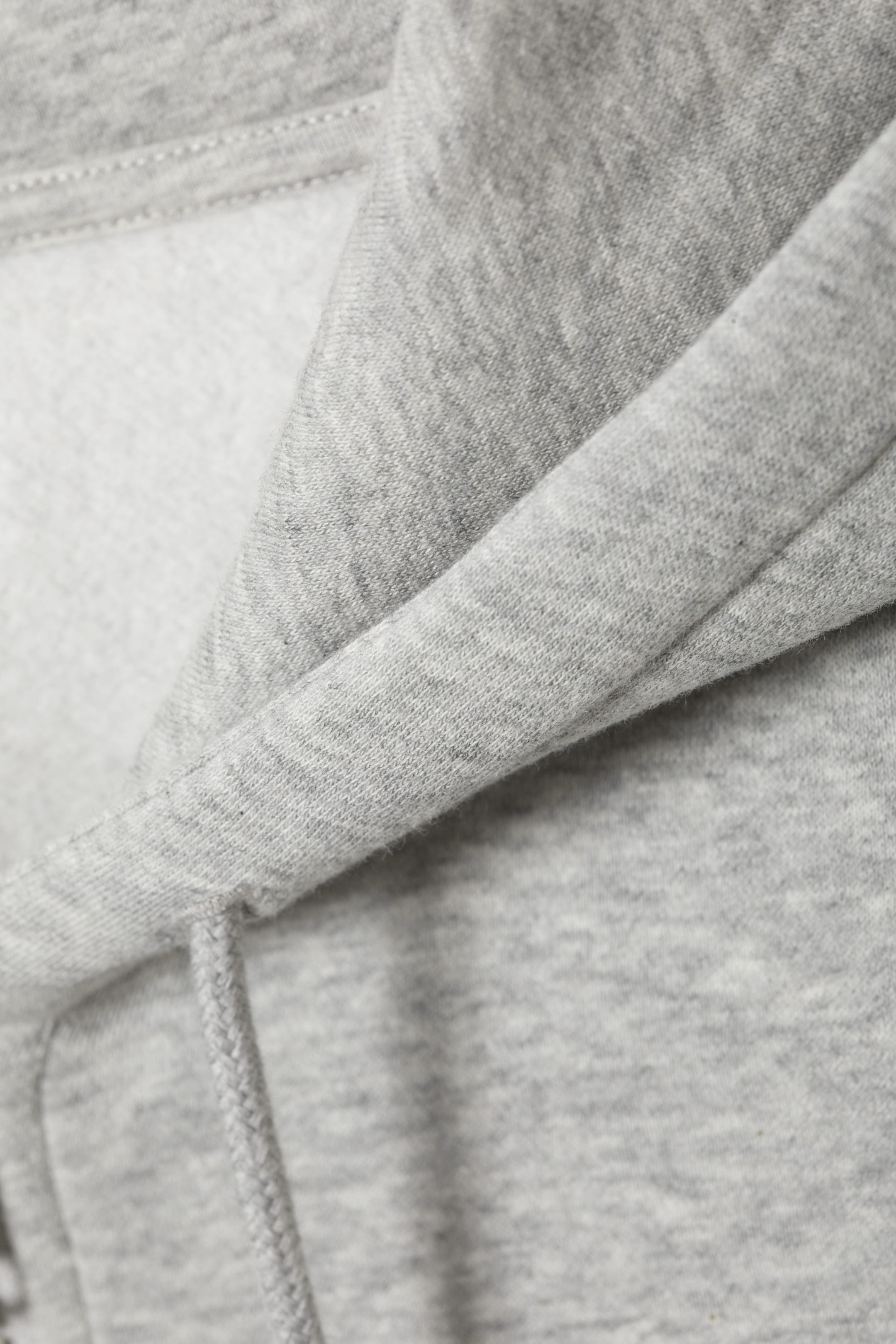Washed Light Grey - Cropped Zip Hoodie - 2