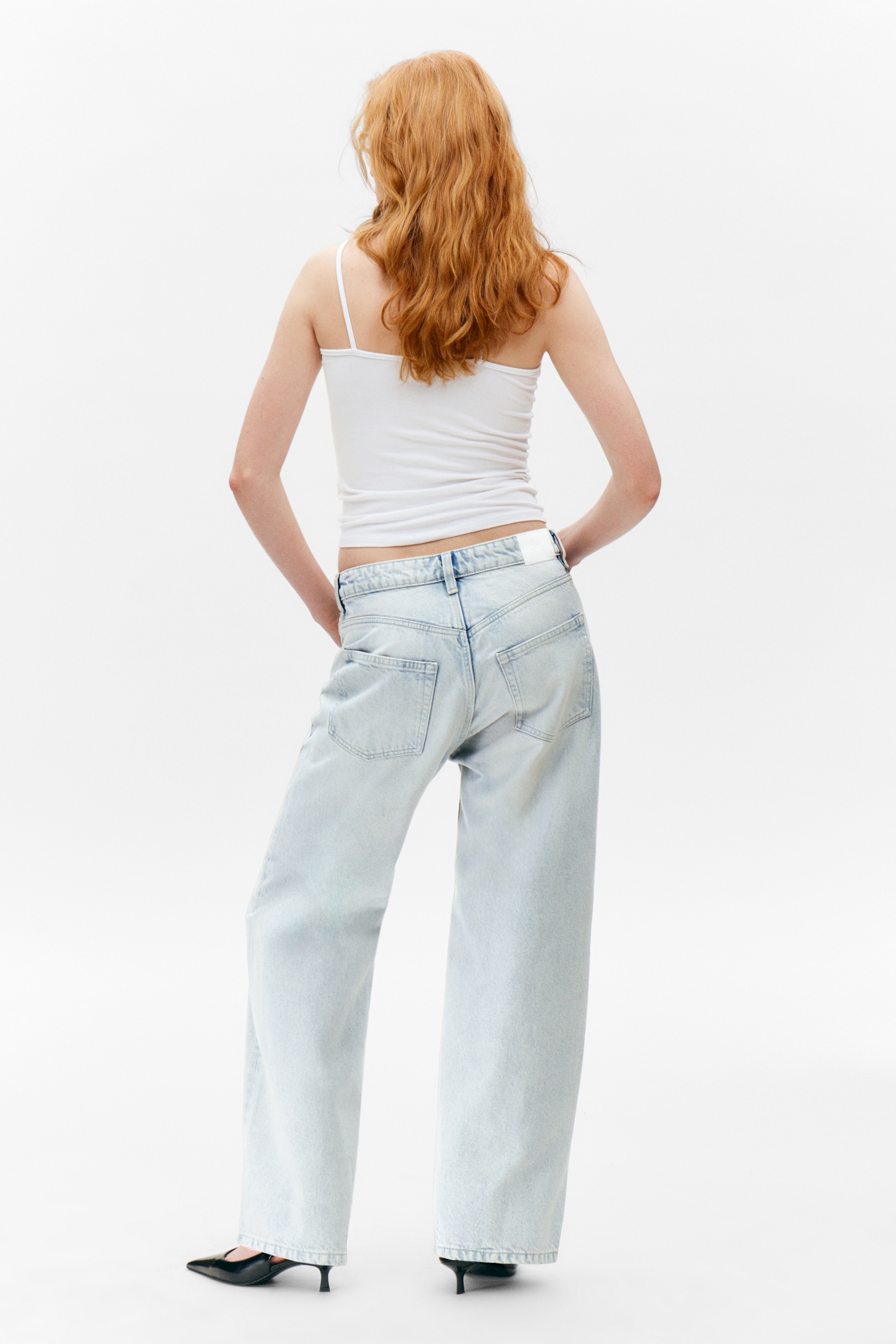 Zobacz większy obraz: Dżinsy Missy Low Waist Loose Straight Leg - Fluid Blue - Light Blue - ONA | H&M PL 3