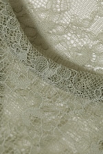 Khaki Green - Sheer Lace Sleeveless Tank Top - 5