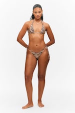 Rayures de tigre - Bas de bikini imprimé à lanières - 0