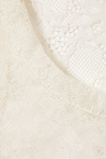 Off-white - Sheer Lace Sleeveless Tank Top - 4