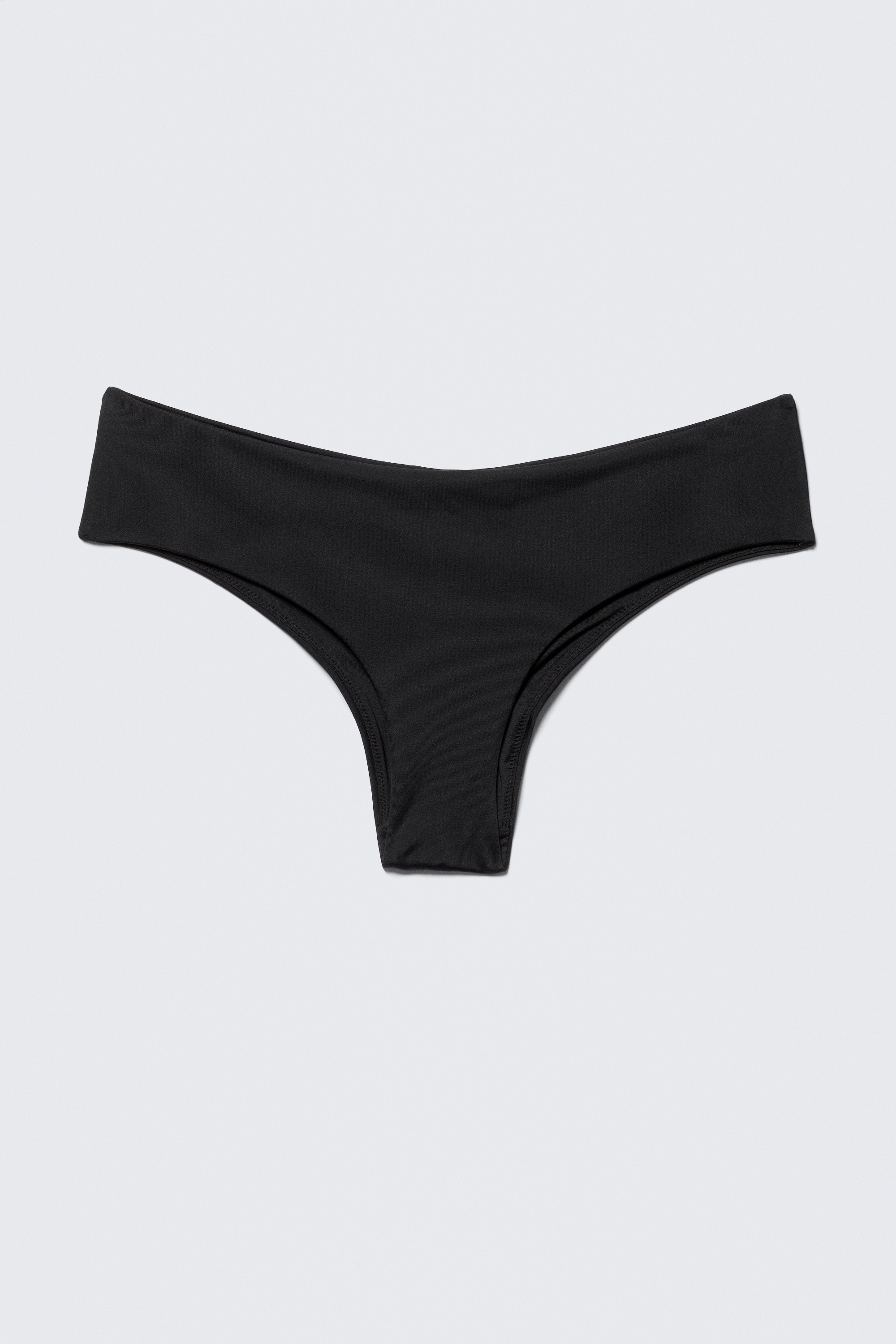 Bezešvé hipster bikiny - Černá/Khaki Green