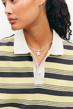 Yellow & Black Stripes - Striped Relaxed Fit Polo Shirt - 1