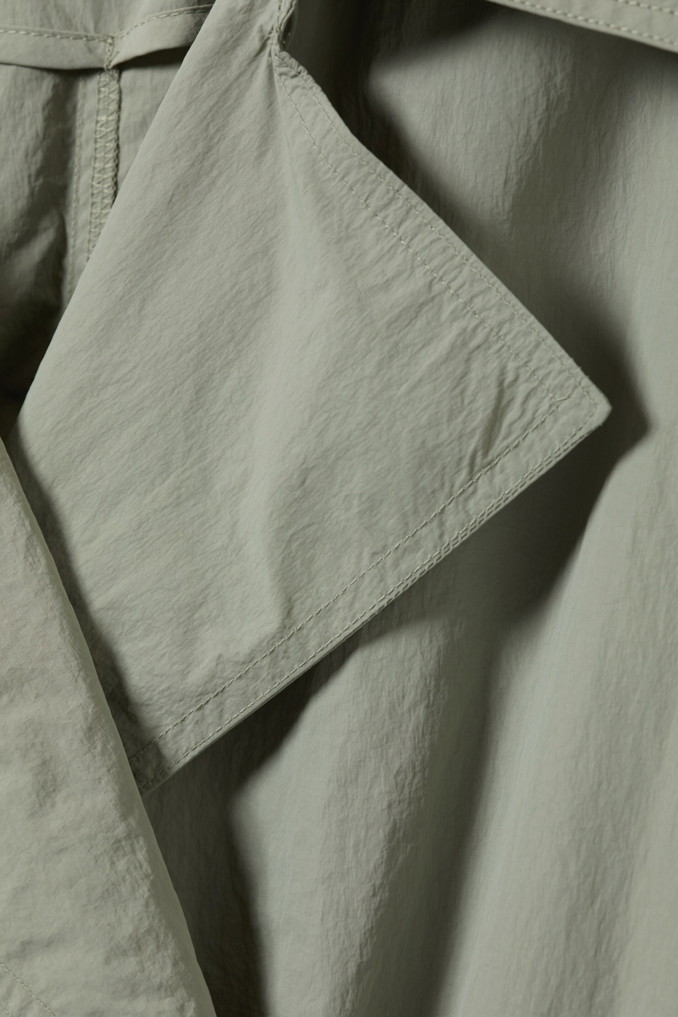 Ingrandisci l'immagine: Oversized Belted Nylon Trench Coat - Khaki Green - DONNA | H&M CH 7