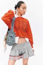 Blue Denim - Rectangular Shoulder Bag - 2