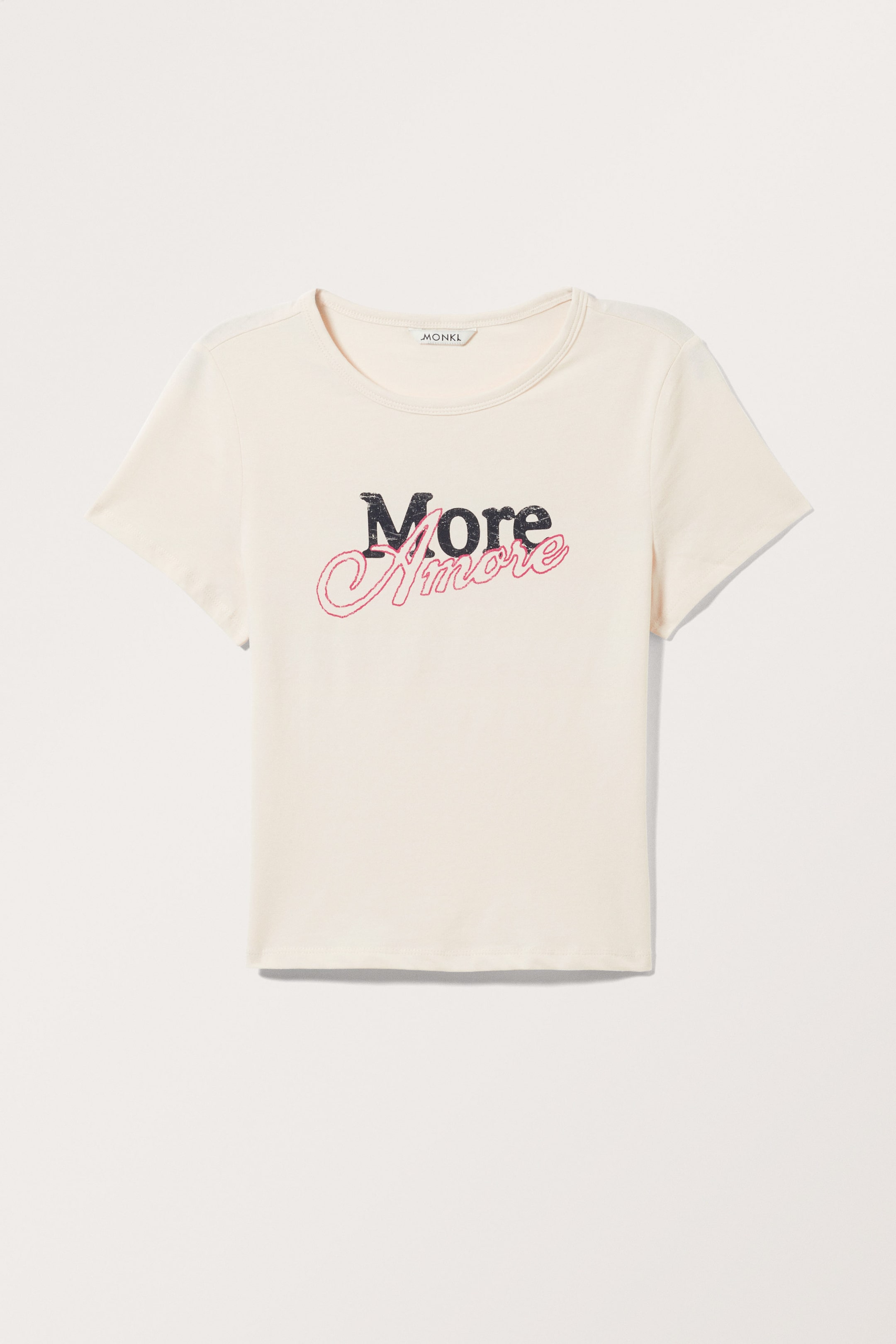 Blasses Weiß - Kurzes T-Shirt - 0