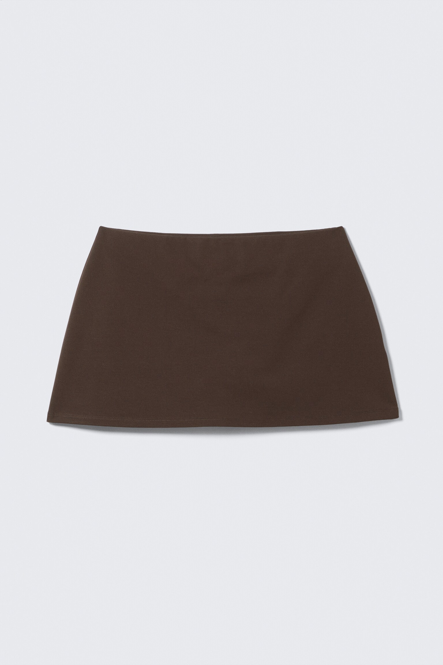 Pull-on Mini Skort - Dark Brown - 2