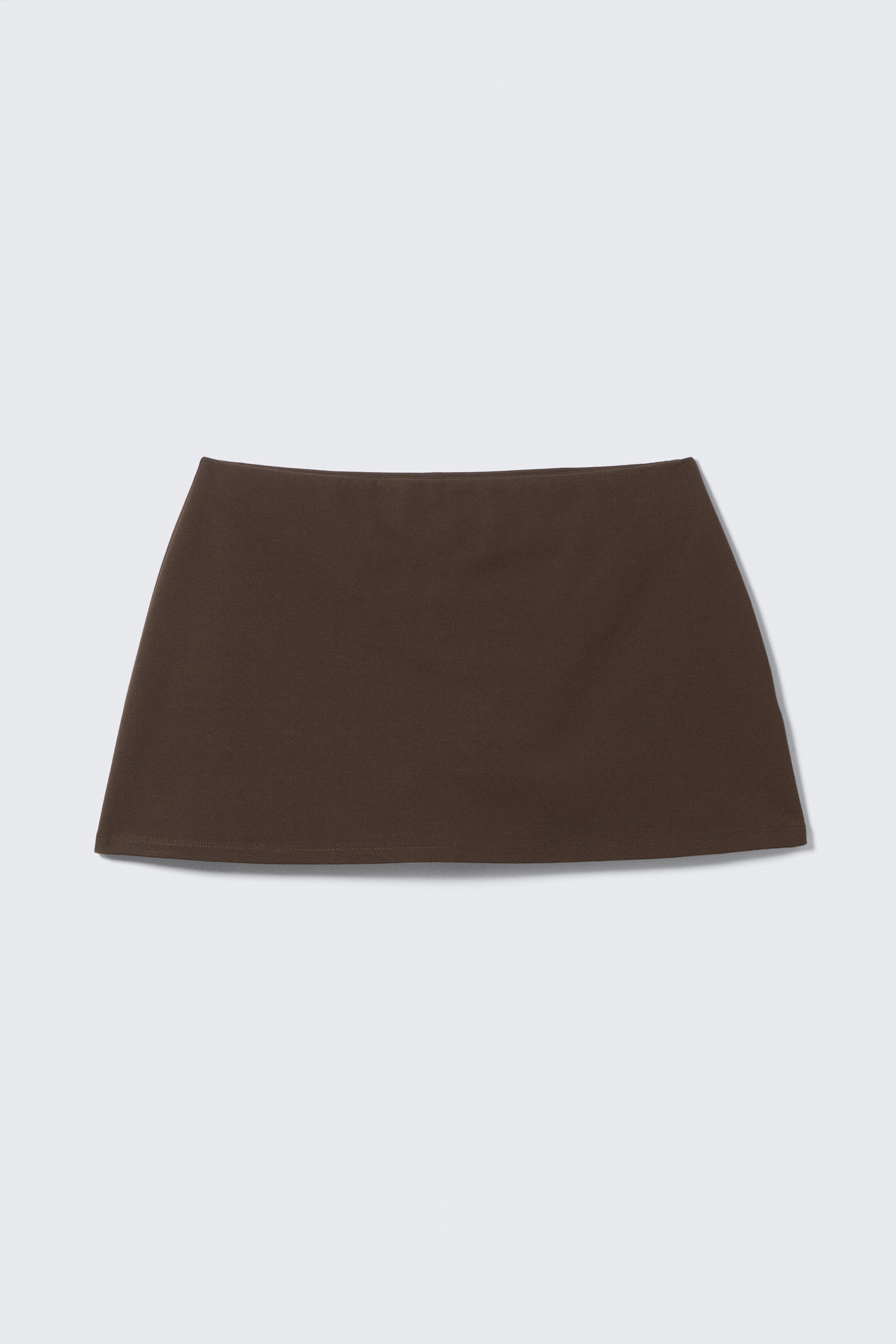 Visa större bild: Pull-on miniskort - Mörkbrun - DAM | H&M SE 4