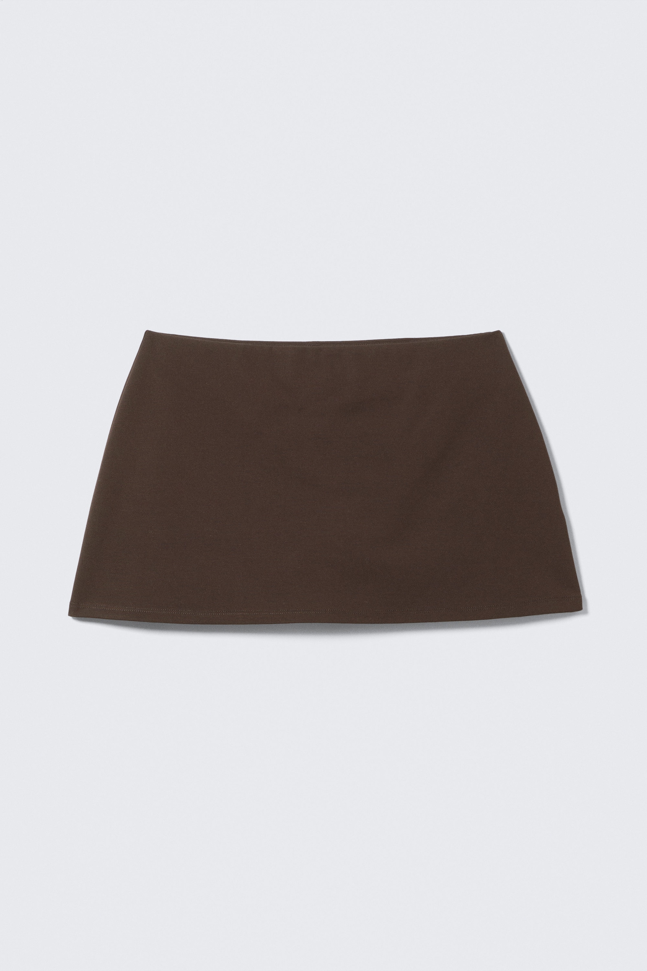 Dark Brown - Pull-on Mini Skort - 3
