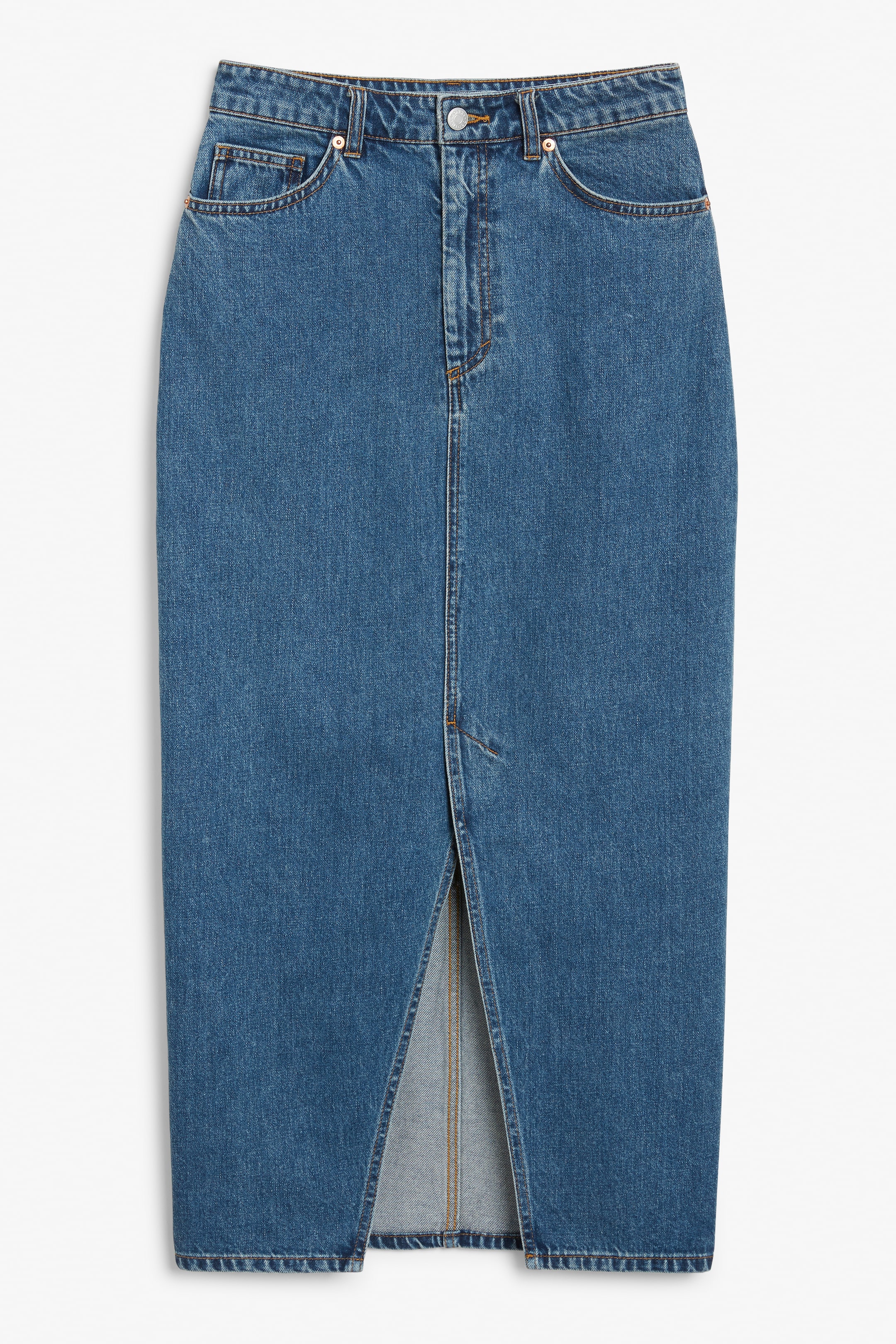 Zobacz większy obraz: Dżinsowa spódnica midi - Klasyczny niebieski - ONA | H&M PL 1