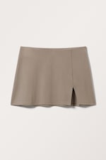 Blasses Beige - Mini-Schlupfrock - 0